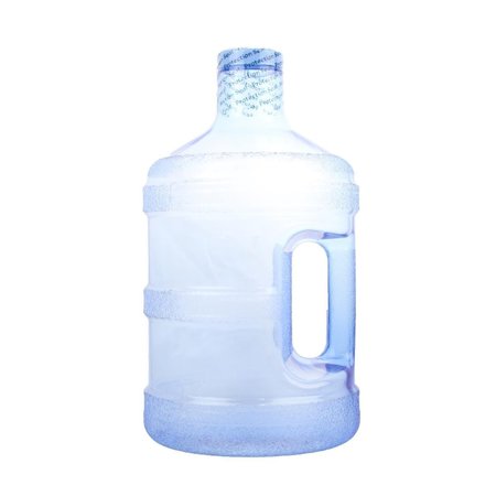 BAKEBETTER 1 gal Round Water Bottle with 48 mm Cap, Natural Blue BA2582929